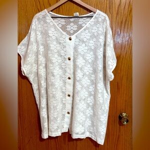 Swim cover up plus sz 3x Le cove‎